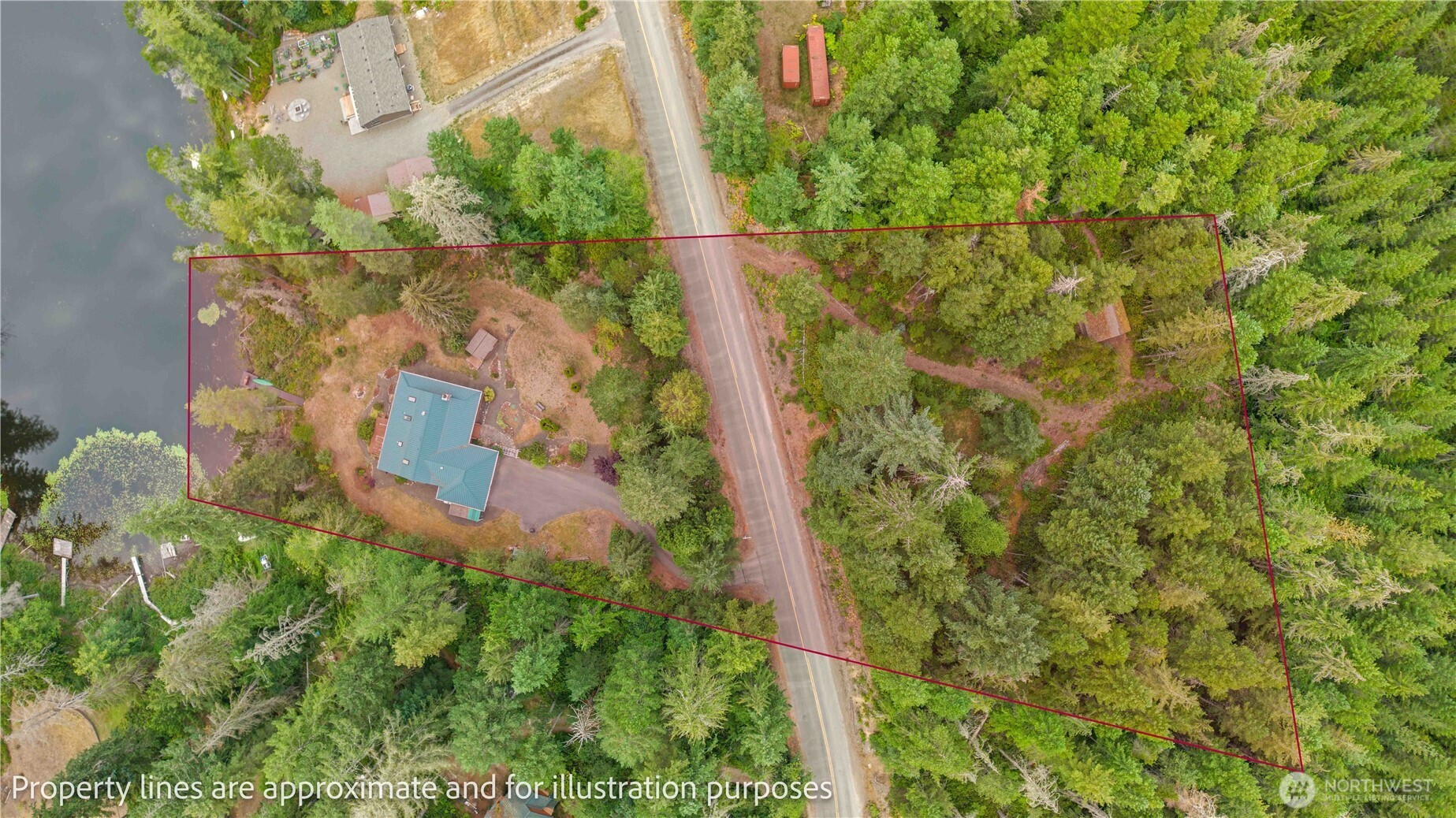 7131 Northeast Tahuya Blacksmith Road Belfair, WA 98528 - Photo 31 of 33 a bird view of building