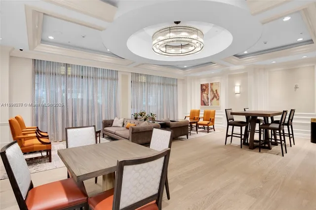 a view of a dining room and livingroom view