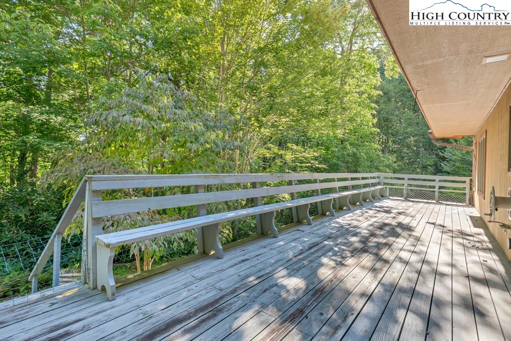 358 Devonwood Drive Boone, NC 28607 - Photo 49 of 50 a view of a wooden deck