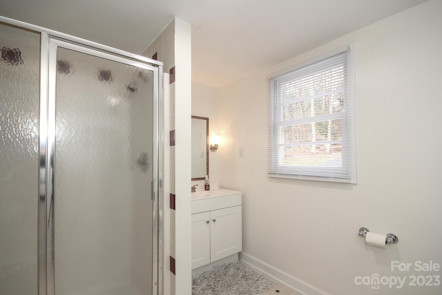 5615 Cypress Road Clover, SC 29710 - Photo 19 of 26 a bathroom with a shower sink and mirror