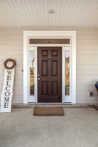 a front view of a house