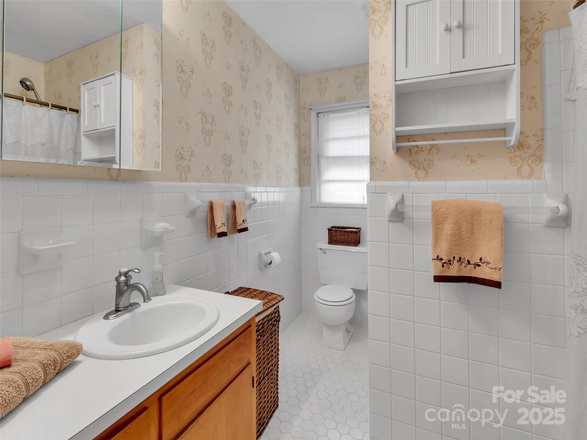 250 Reeves Cove Road Candler, NC 28715 - Photo 15 of 47 a bathroom with a sink toilet and vanity