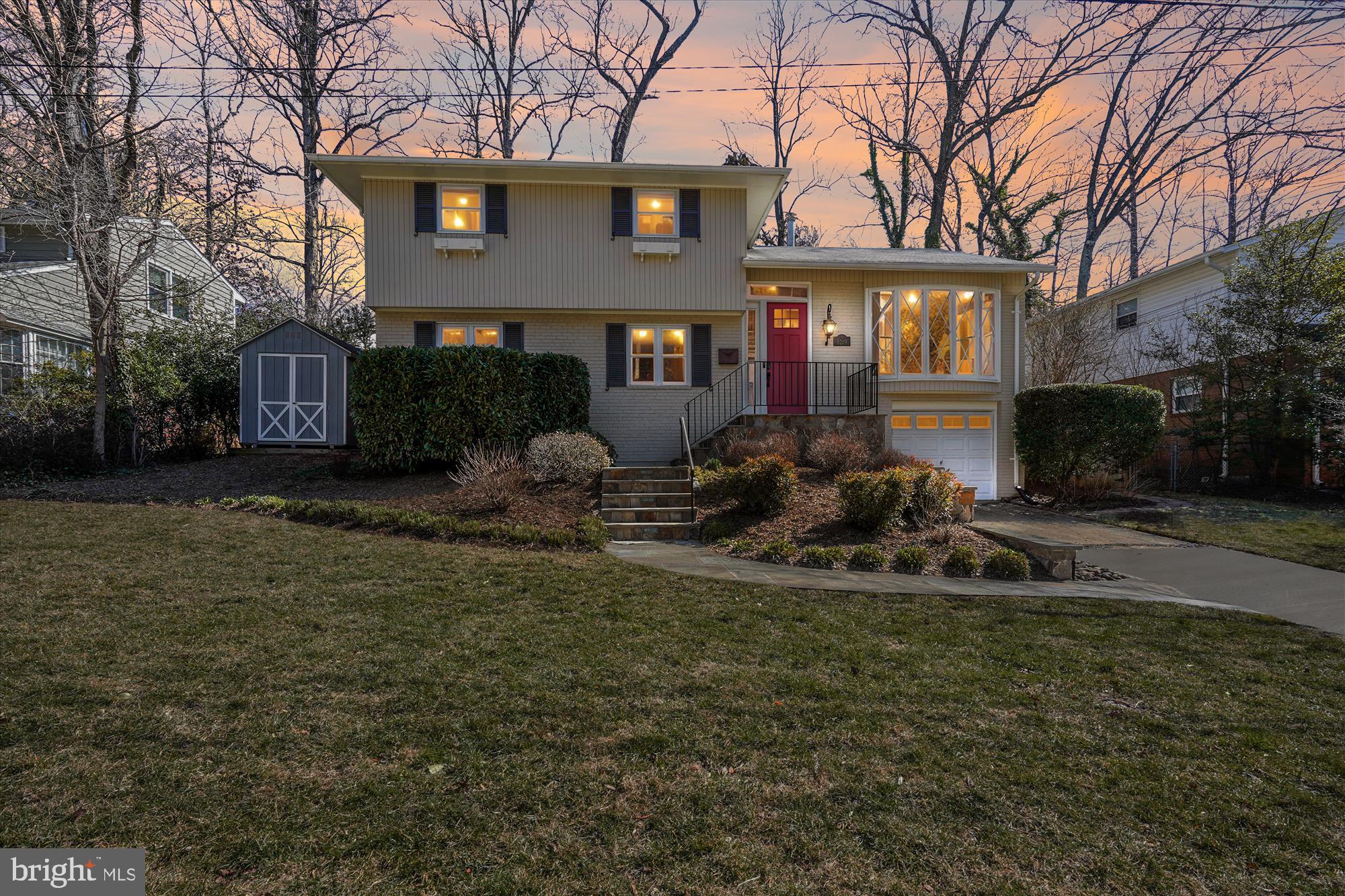 9209 Friars Road Bethesda, MD 20817 - Photo 47 of 47 Front Exterior Twilite