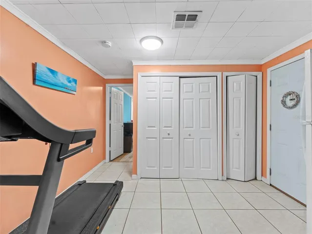 a room with storage and utility