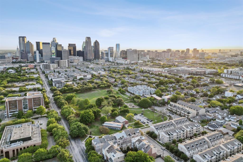 3635 Bryan Street Dallas, TX 75204 - Photo 39 of 40 a view of a city with tall buildings in the background