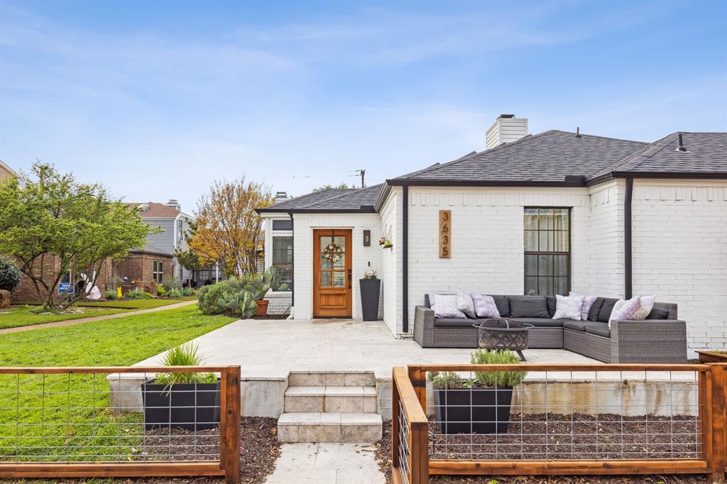 3635 Bryan Street Dallas, TX 75204 - Photo 5 of 40 a view of a house with backyard porch and sitting area