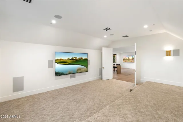 a table and chairs in a room