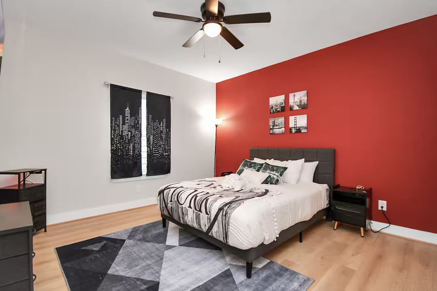 5718 Beall Street, Unit D Houston, TX 77091 - Photo 33 of 41 a bedroom with a bed and a window