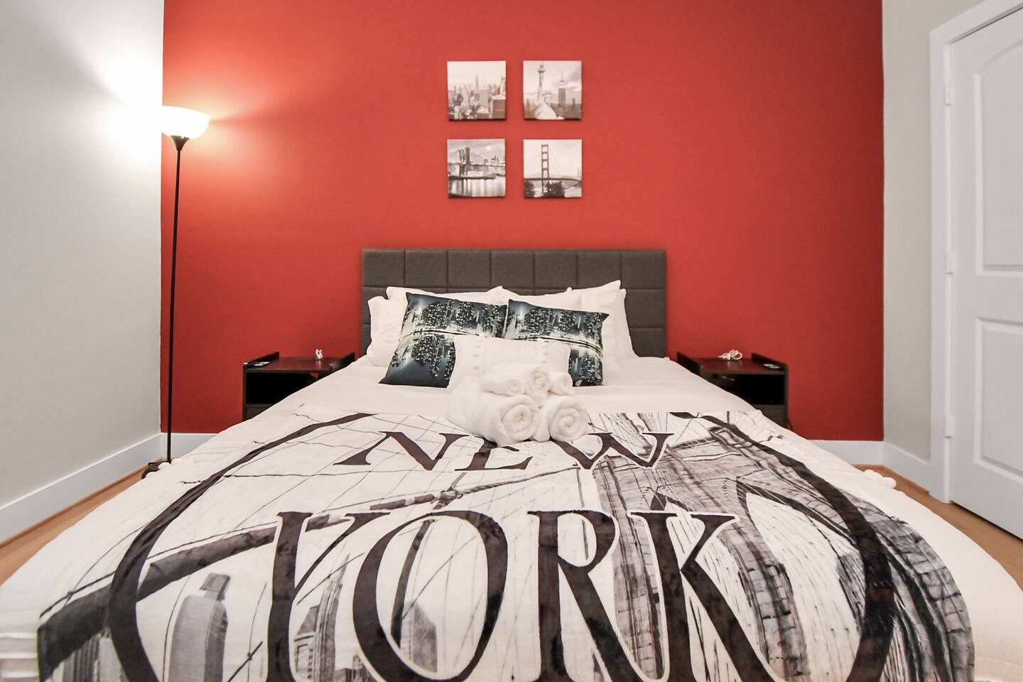 5718 Beall Street, Unit D Houston, TX 77091 - Photo 35 of 41 a bedroom with a bed and a window