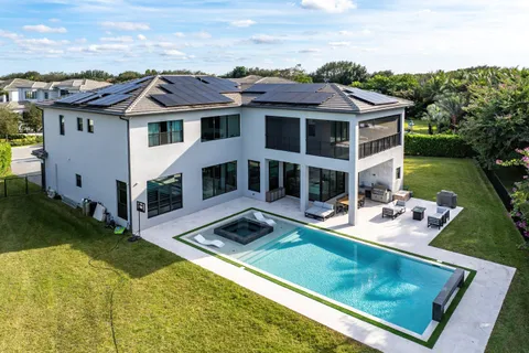 a view of a house with pool