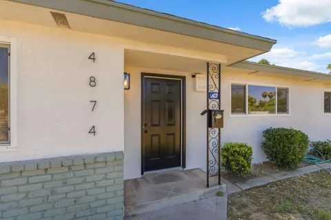 a view of front door of house