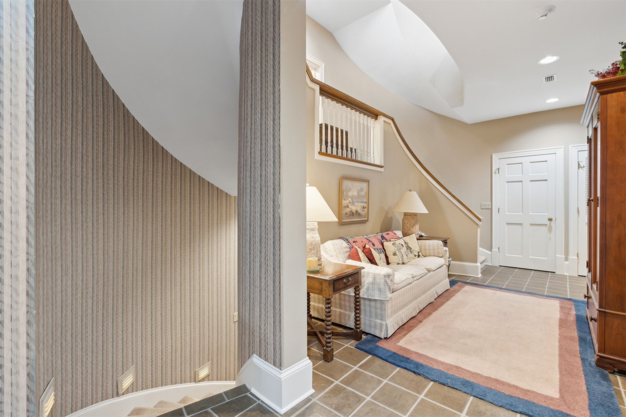 28 Dunes Row Fernandina Beach, FL 32034 - Photo 50 of 96 a living room with furniture and stairs