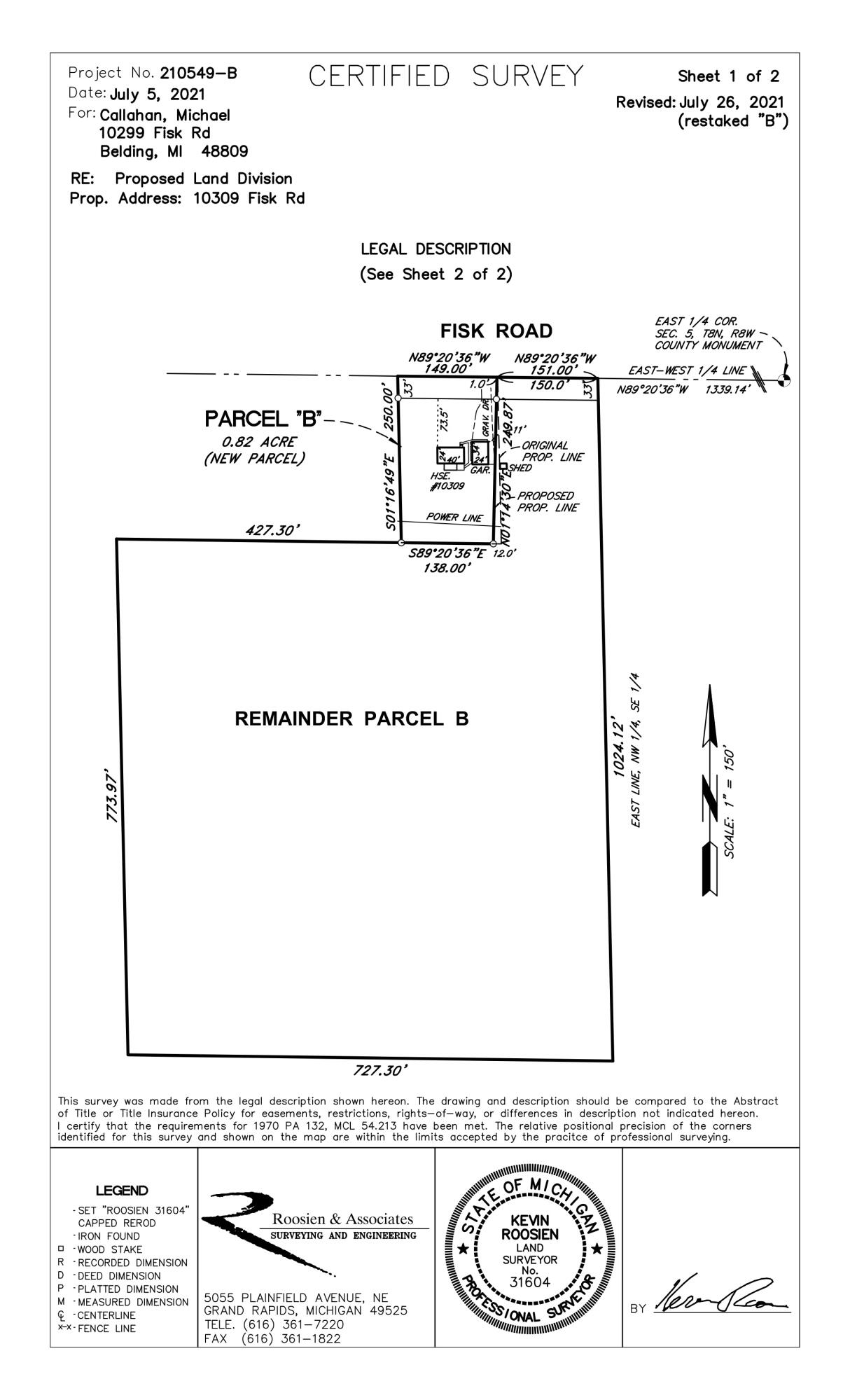 10299 Fisk Road Belding, MI 48809 - Photo 35 of 54 10299 Fisk-Survey copy