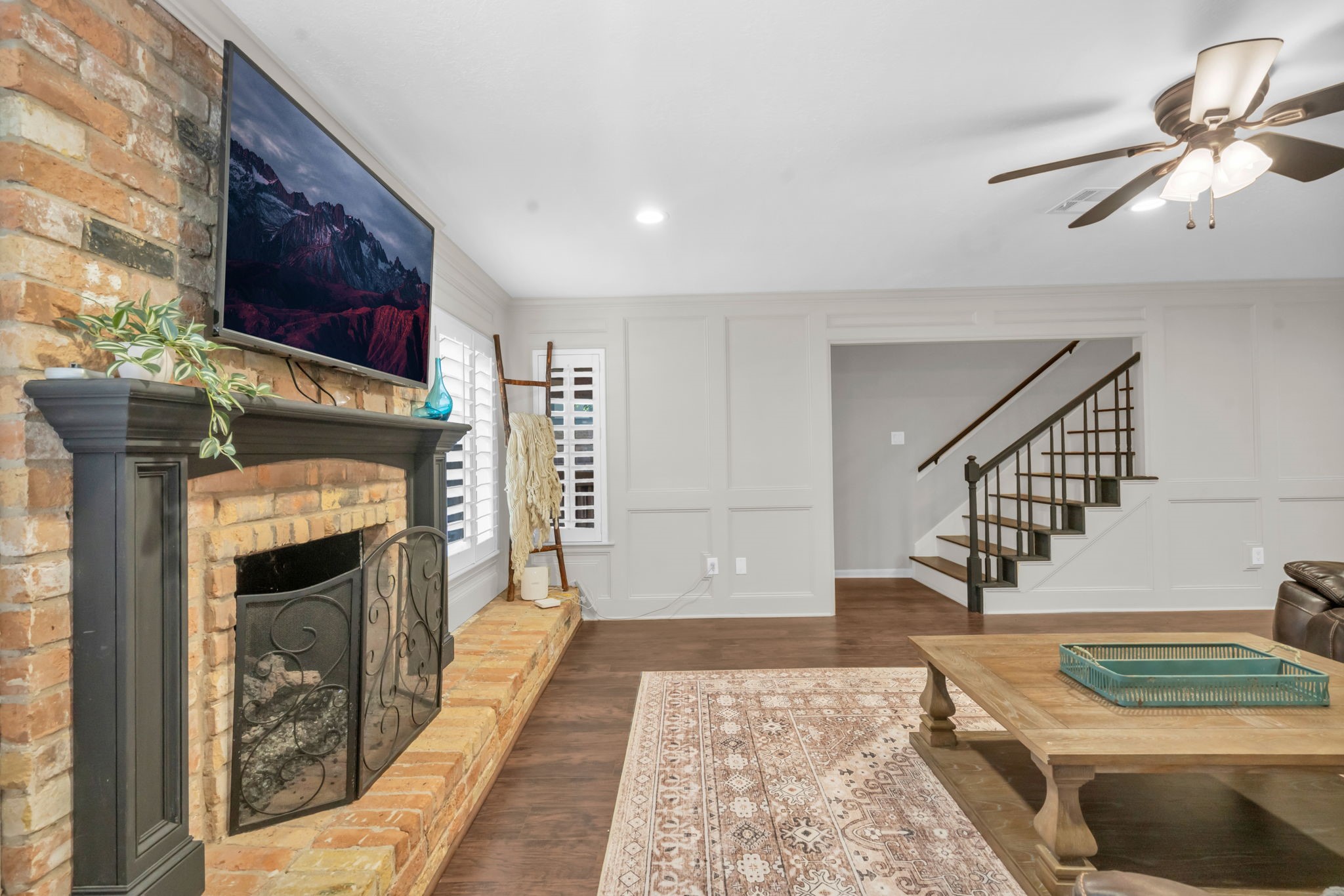 6514 Larkmount Drive Spring, TX 77389 - Photo 22 of 41 Enjoy the charm of TWO fireplaces thoughtfully placed upstairs and down!