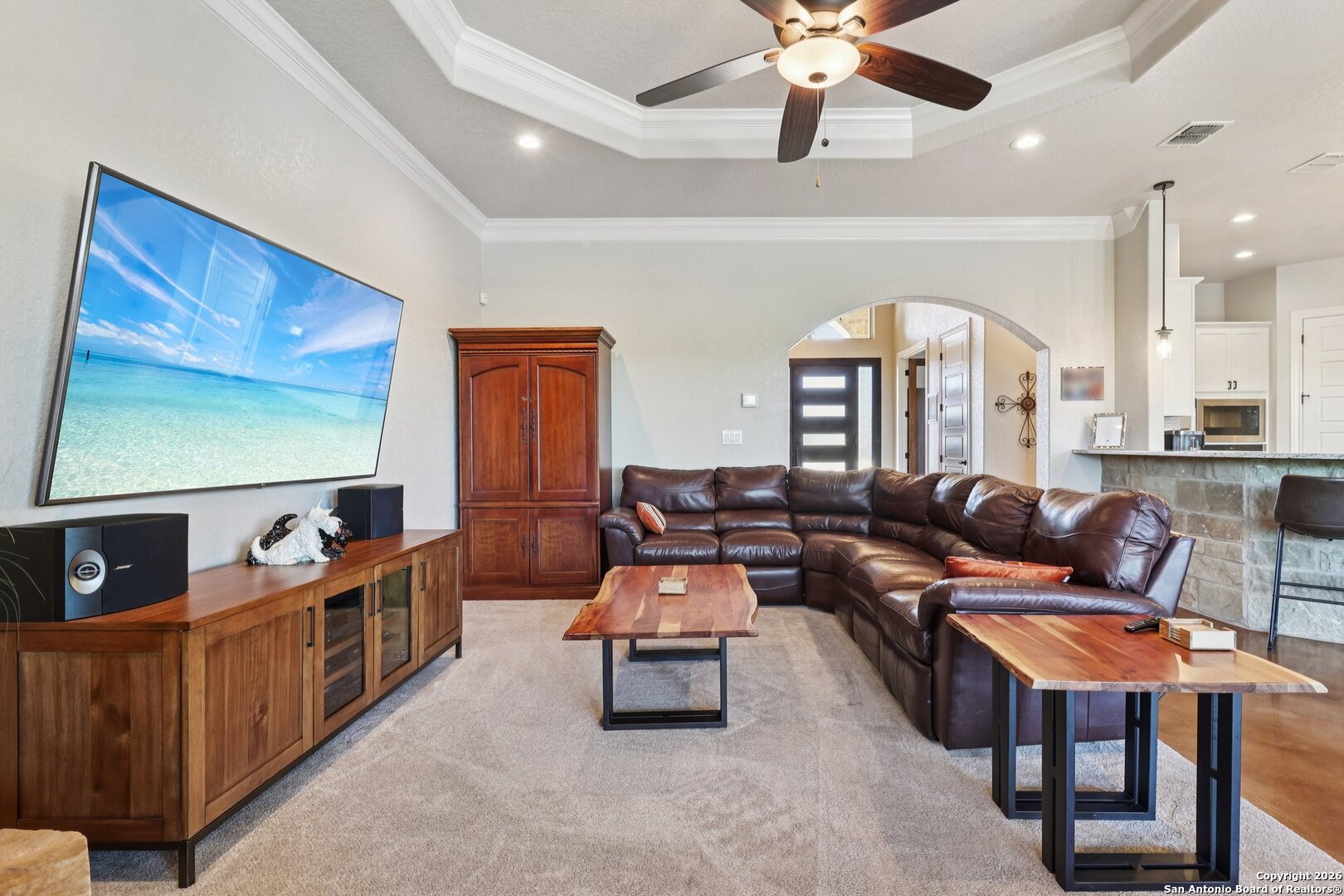 156 Pr 2771 Mico, TX 78056 - Photo 8 of 50 a living room with furniture and a flat screen tv