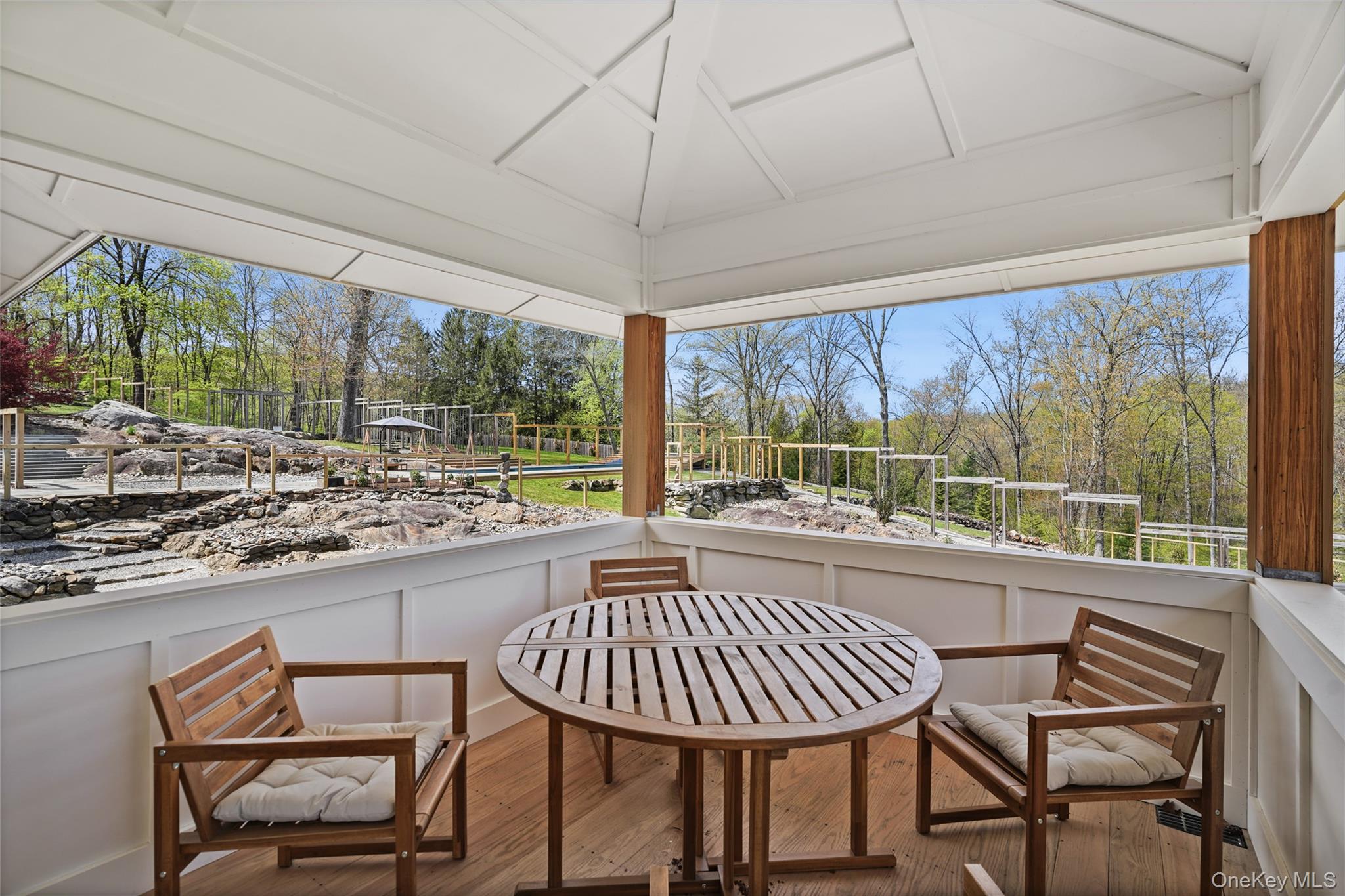 496 Haines Road Bedford Corners, NY 10549 - Photo 11 of 35 a view of a dining room with furniture window and outside view