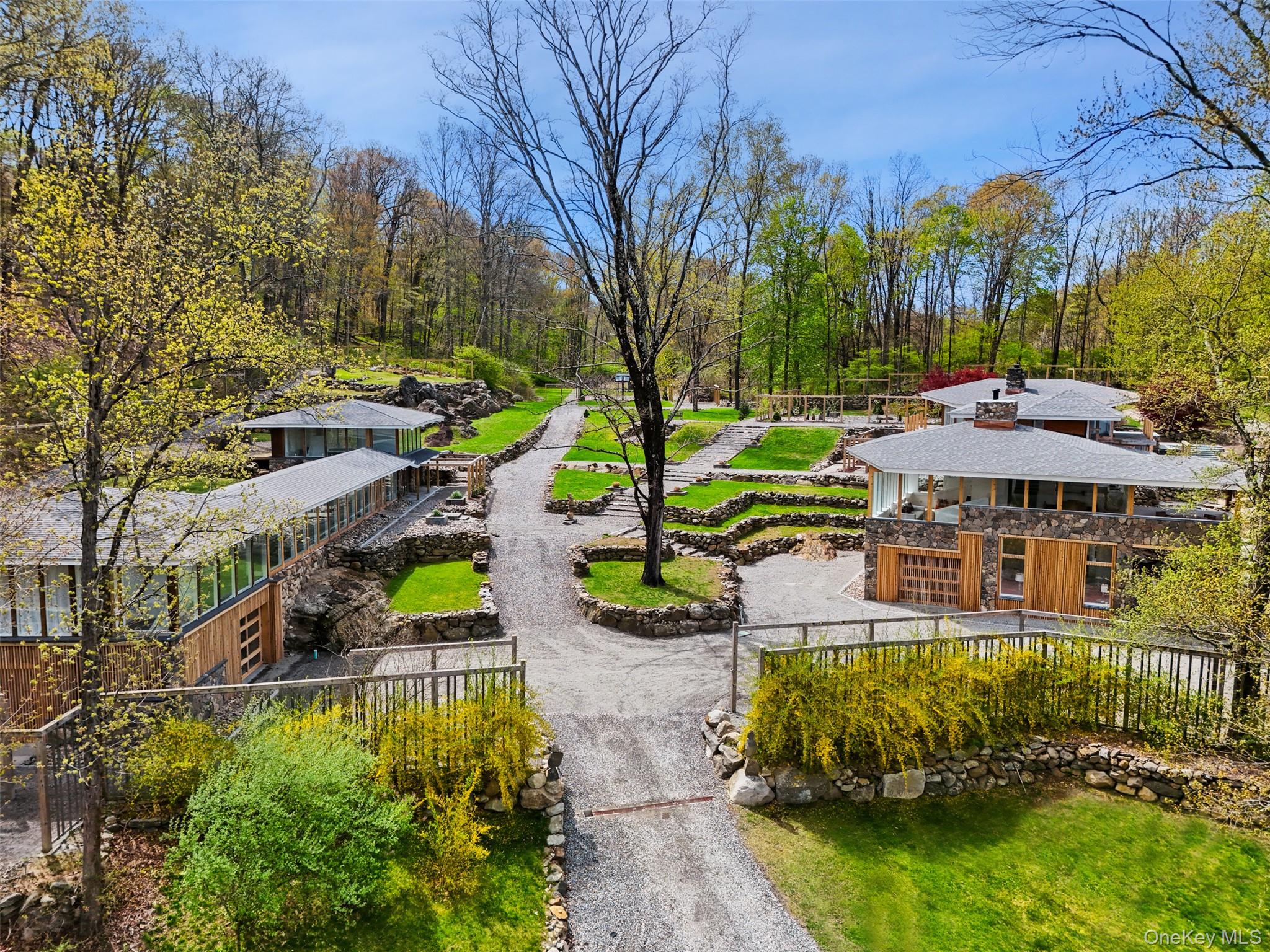 496 Haines Road Bedford Corners, NY 10549 - Photo 32 of 35 an aerial view of a house with garden space trees and houses