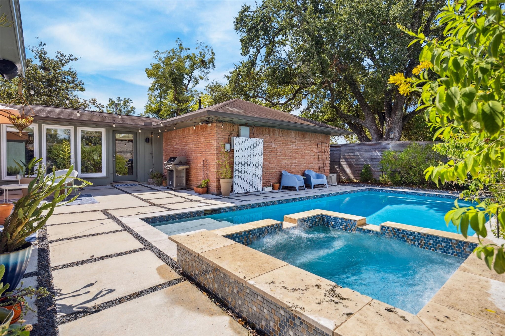 5234 Libbey Drive Houston, TX 77092 - Photo 29 of 35 Imagine all the countless memories you will make enjoying this fabulous pool and spa.