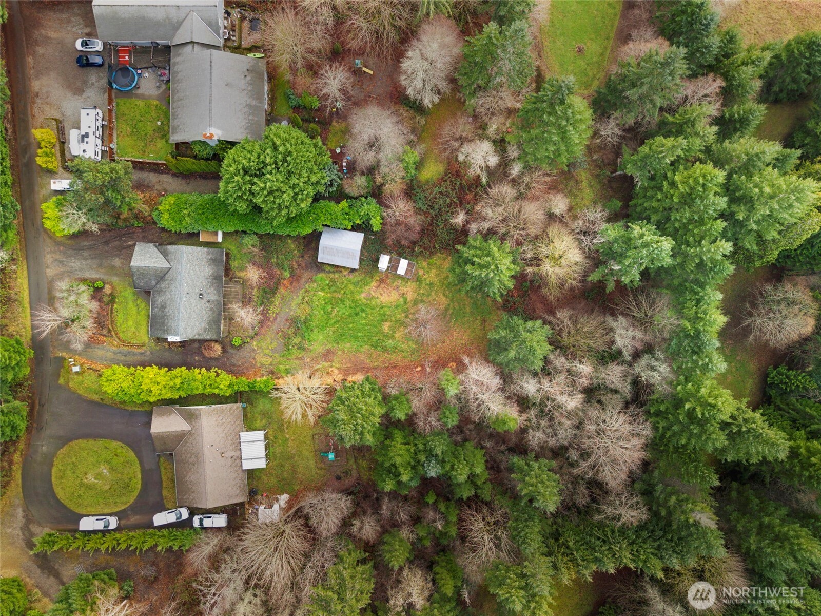 421 Northeast Cutlass Way Belfair, WA 98528 - Photo 26 of 35 an aerial view of a sink and yard