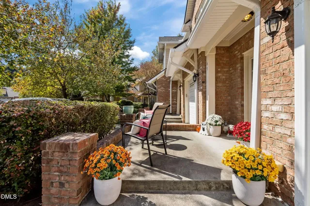 a outdoor space with sitting area