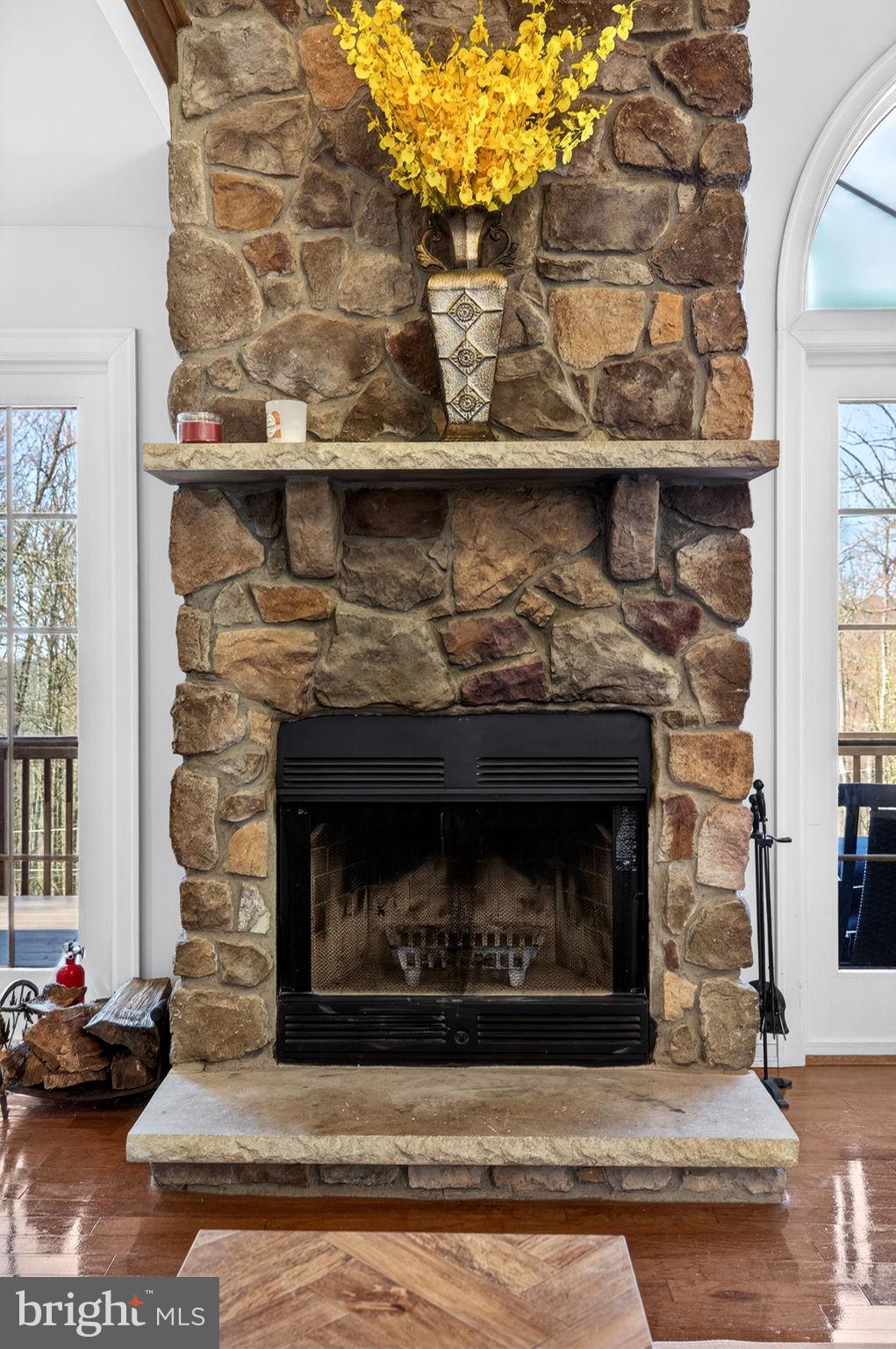 154 Kickapoo Drive Hazleton, PA 18202 - Photo 27 of 86 Rustic stone fireplace centerpiece.