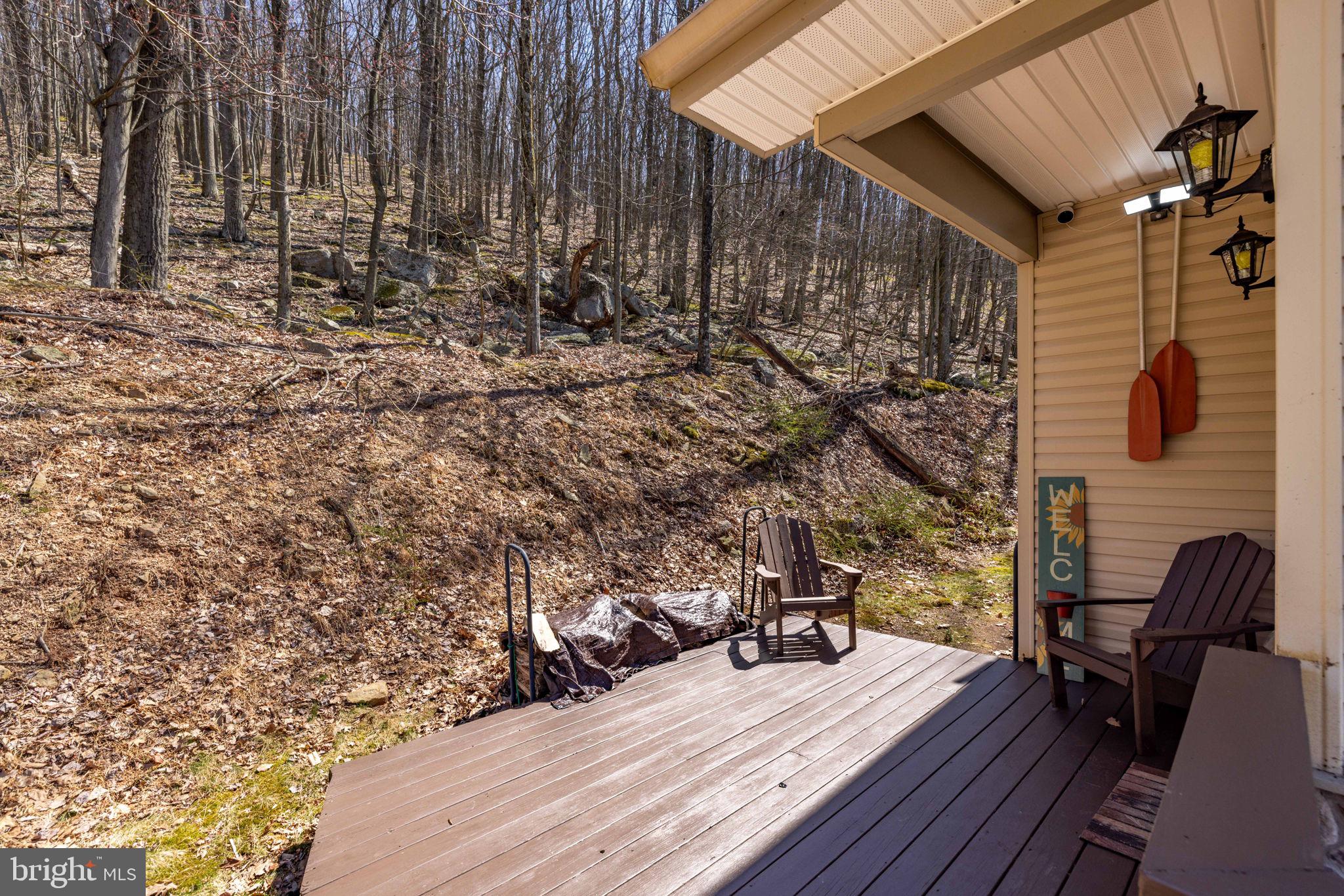 154 Kickapoo Drive Hazleton, PA 18202 - Photo 8 of 87 Serene deck with wooded backdrop.