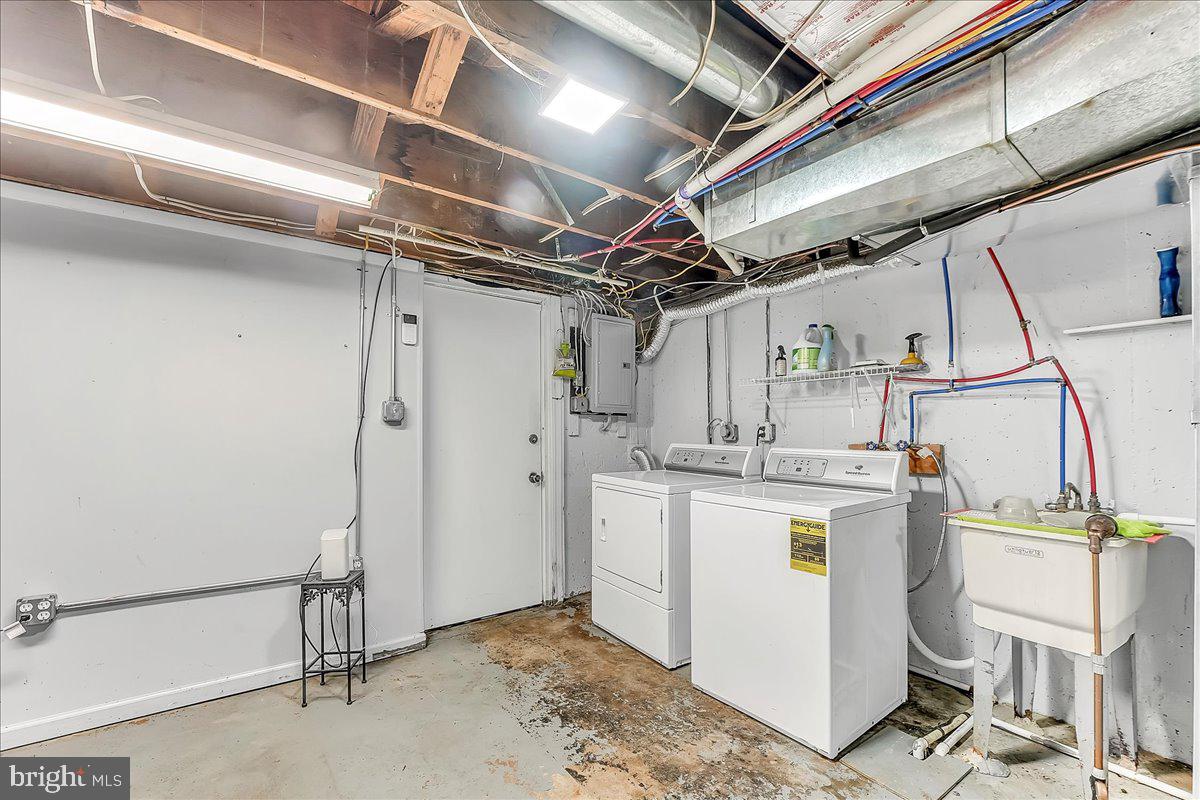 747 Bennington Road Folcroft, PA 19032 - Photo 14 of 16 Basement Laundry Area