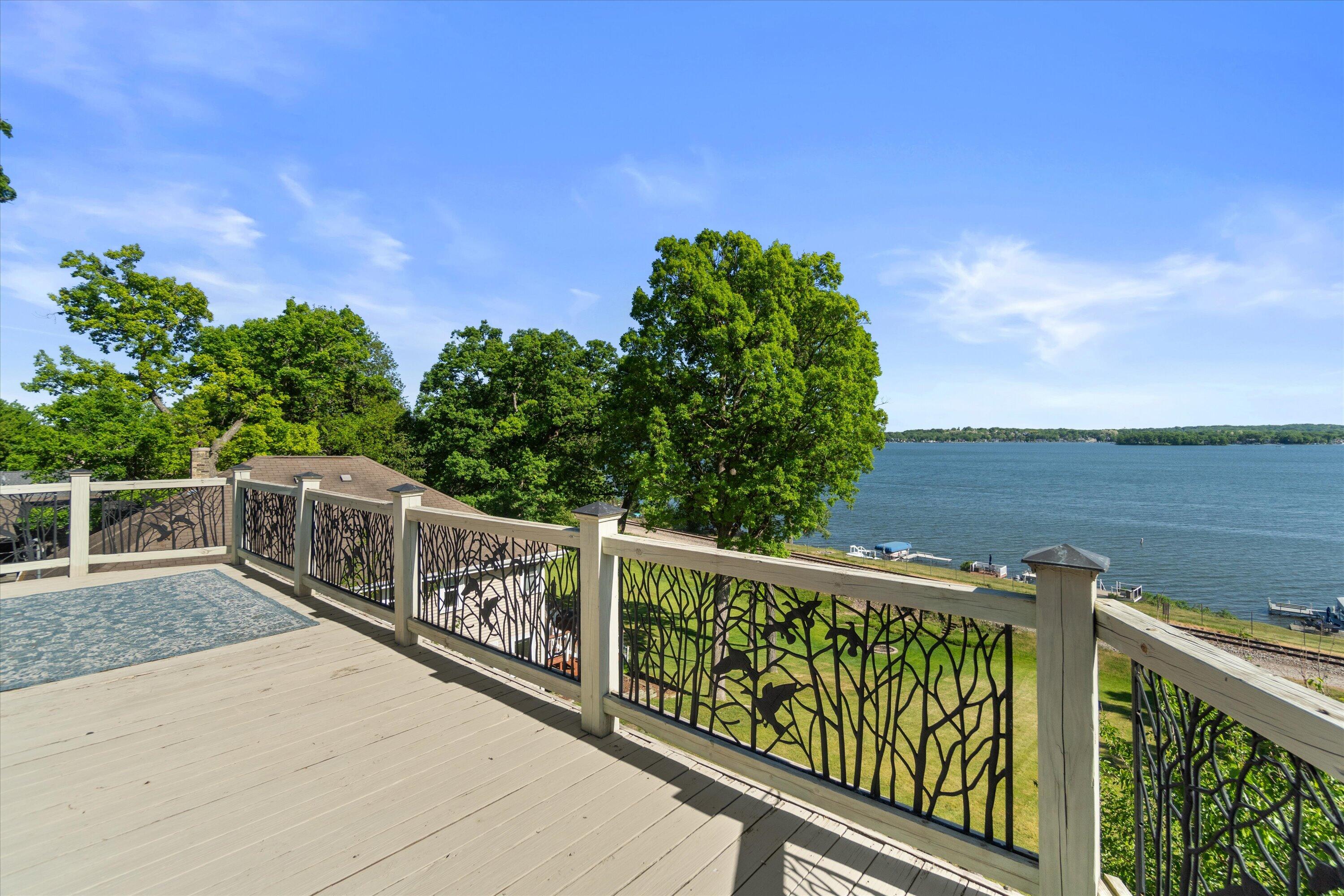 N39W27485 Hillside Grove Road Pewaukee, WI 53072 - Photo 3 of 43 Lake views from deck