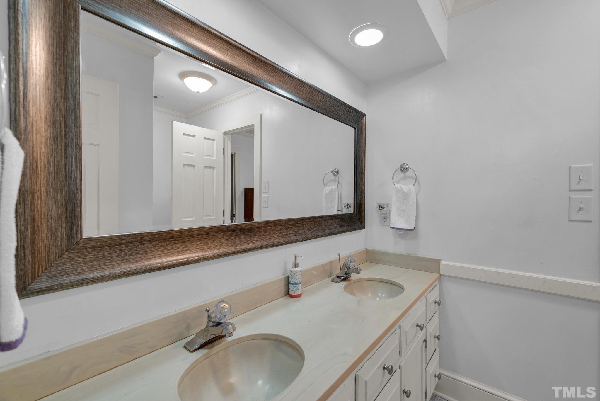 3614 Holly Grove Road Benson, NC 27504 - Photo 6 of 30 a bathroom with a sink and a mirror