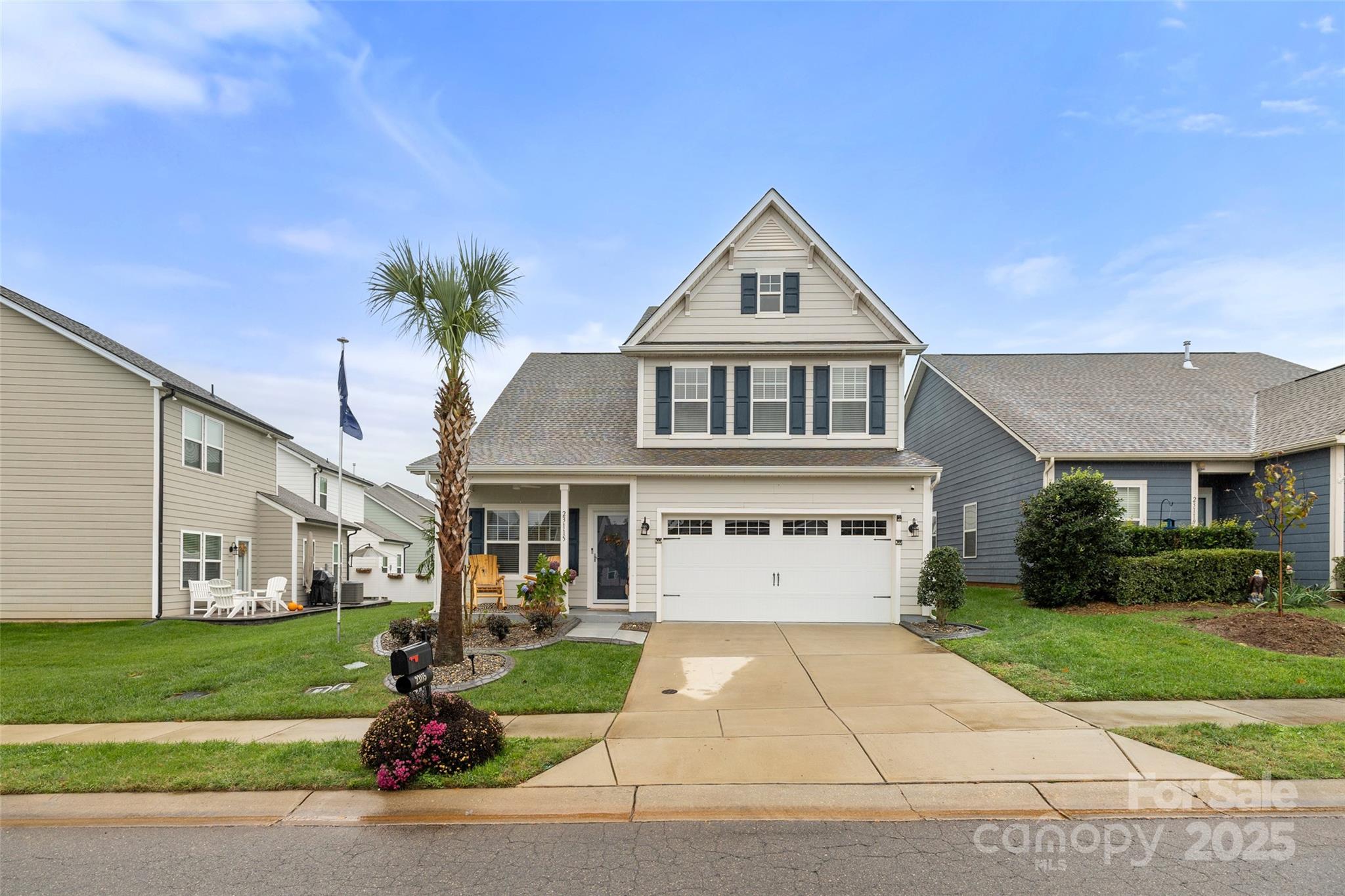 23115 Goose Down Lane Lancaster, SC 29720 - Photo 1 of 45 a front view of a house with a yard and garage