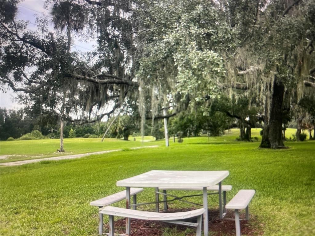 757 Midway Drive, Unit B Ocala, FL 34472 - Photo 21 of 26 a view of a big yard with a table and chair in the garden