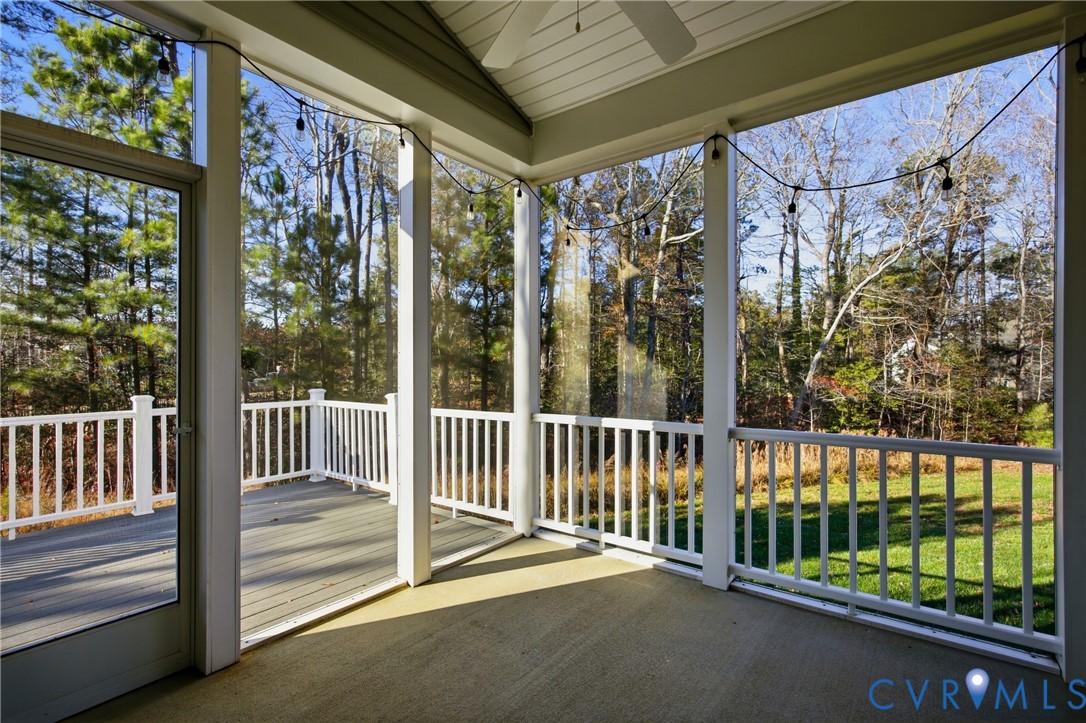 6101 Courage Trail Chester, VA 23831 - Photo 39 of 50 a view of a porch with a trees