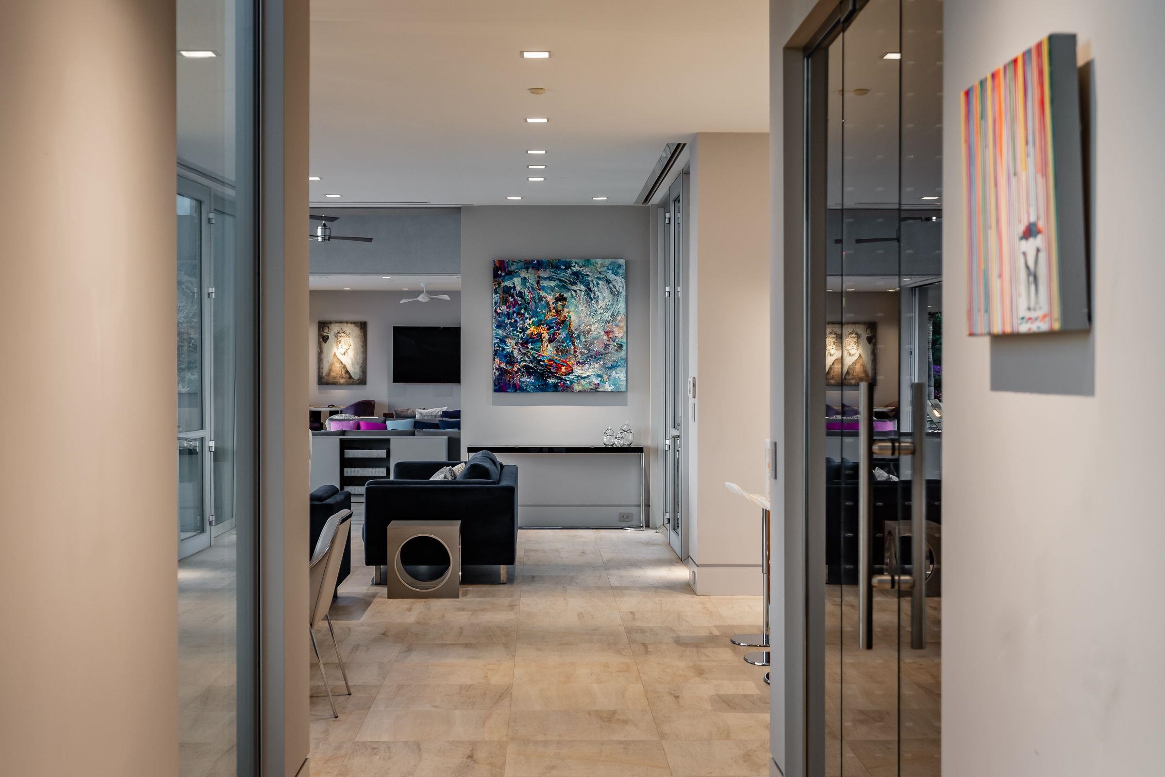 936 Punakea Loop Lahaina, HI 96761 - Photo 9 of 37 a view of a hallway with workspace and living room