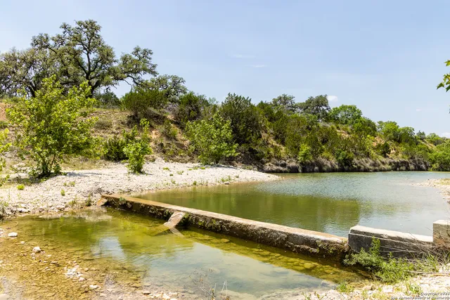 a view of a lake with houses
