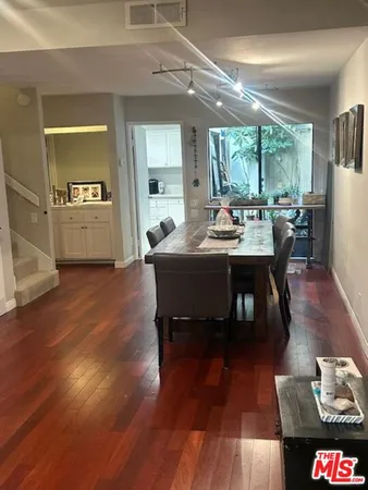 a living room with a couch and a table