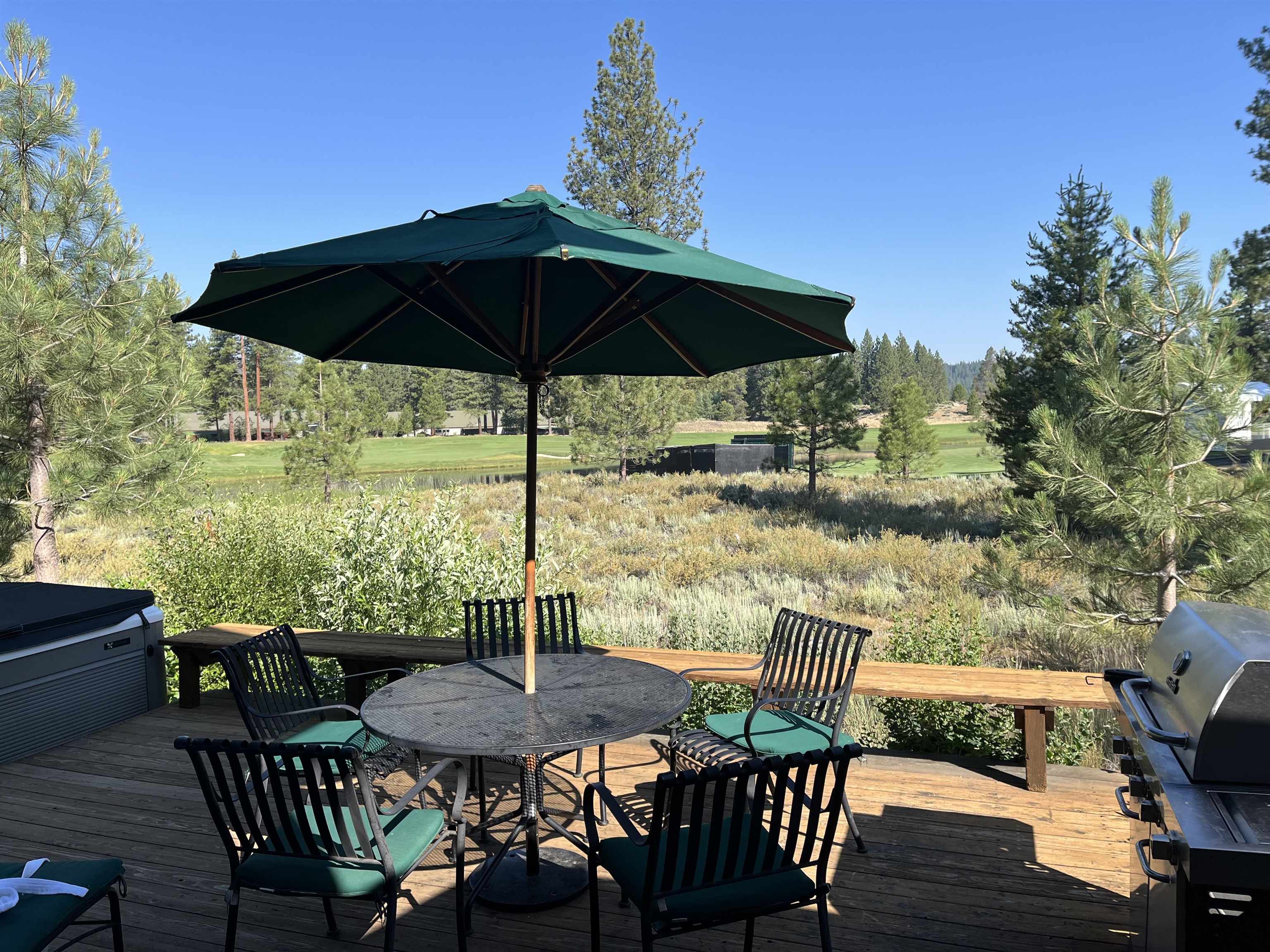 12498 Lookout Loop, Unit F3826 Truckee, CA 96161 - Photo 3 of 28 a view of a patio with furniture and yard