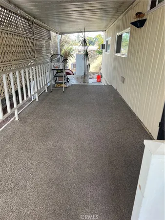 a view of a garage