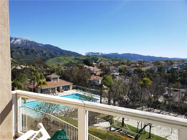 a view of a city from a balcony