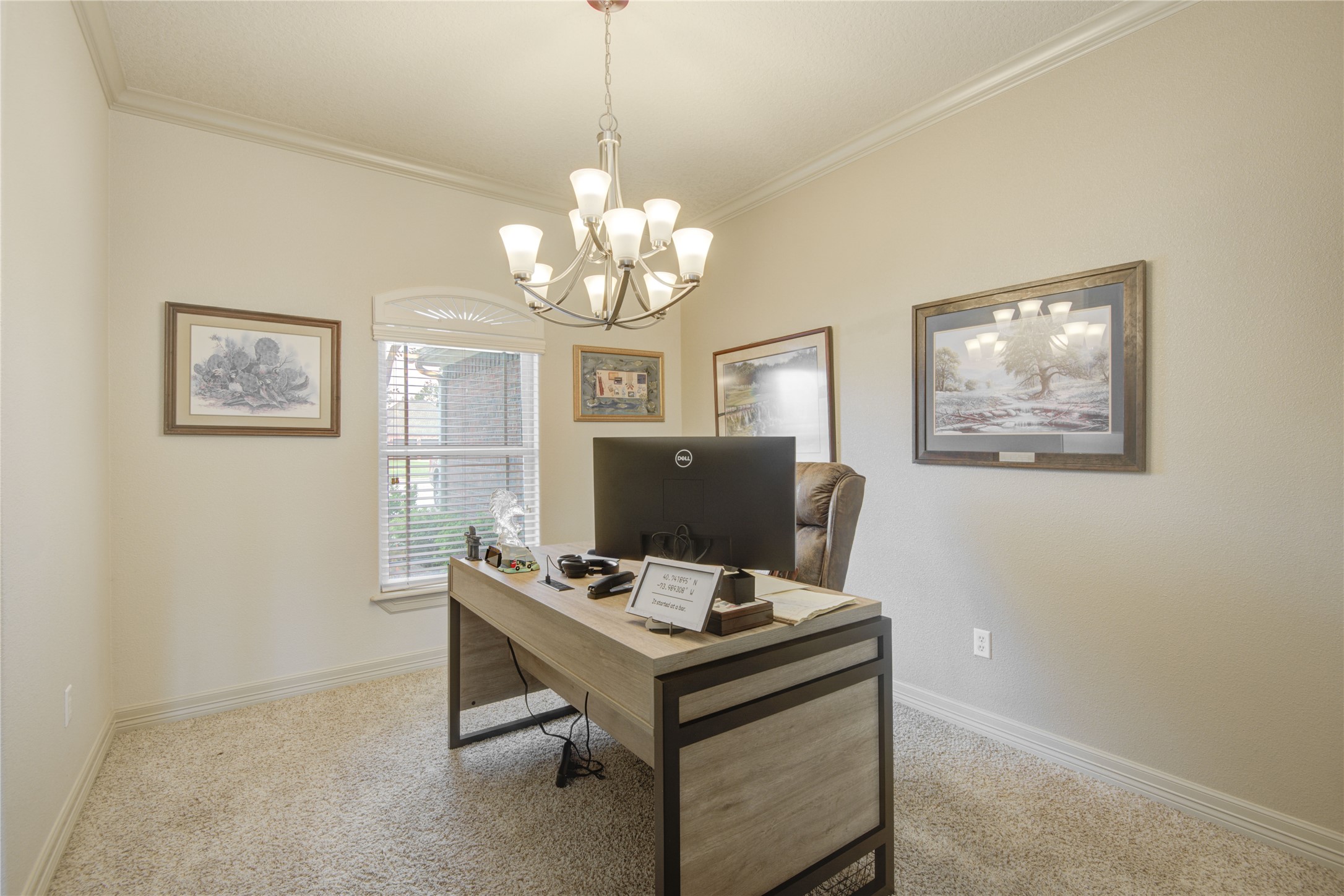 57 Red Maple Court Lake Jackson, TX 77566 - Photo 27 of 44 a view of workspace with wooden floor windows and piano