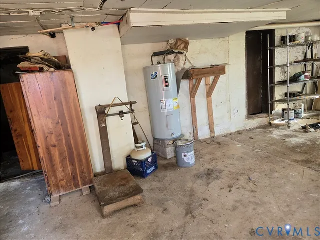 a view of a closet and wooden floor
