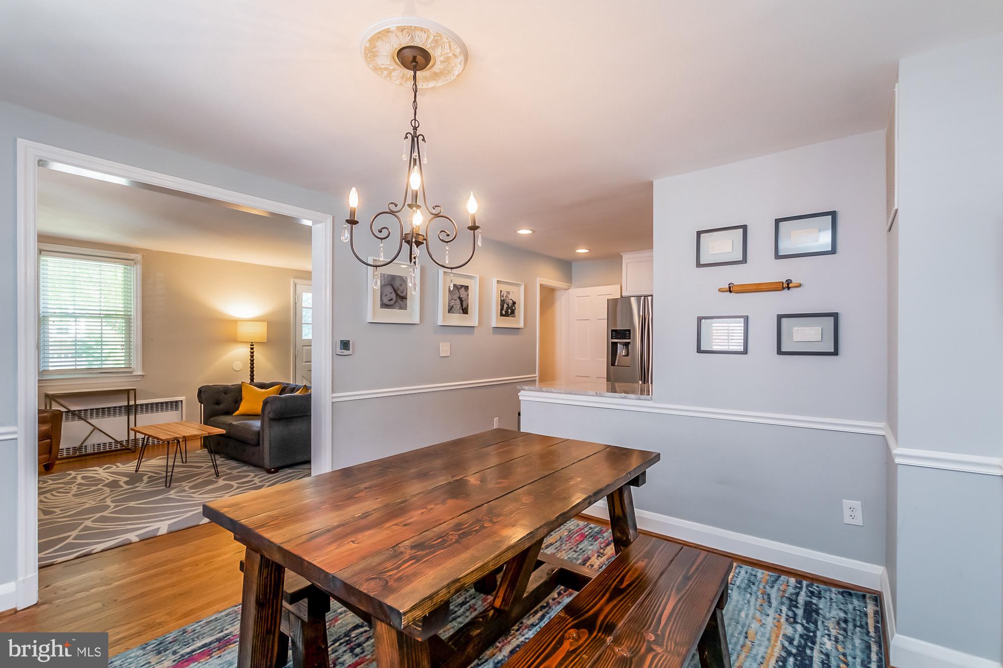 613 Overbrook Road Baltimore, MD 21212 - Photo 8 of 32 Dining Room with Chair Railing