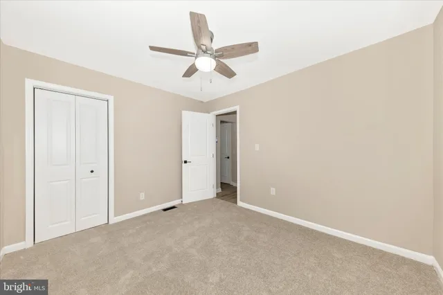 a view of an empty room