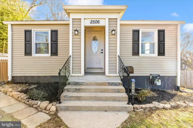 a front view of a house