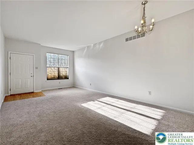 a view of an empty room