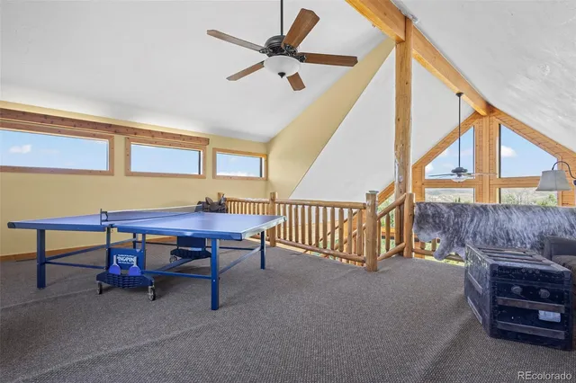 a room with furniture