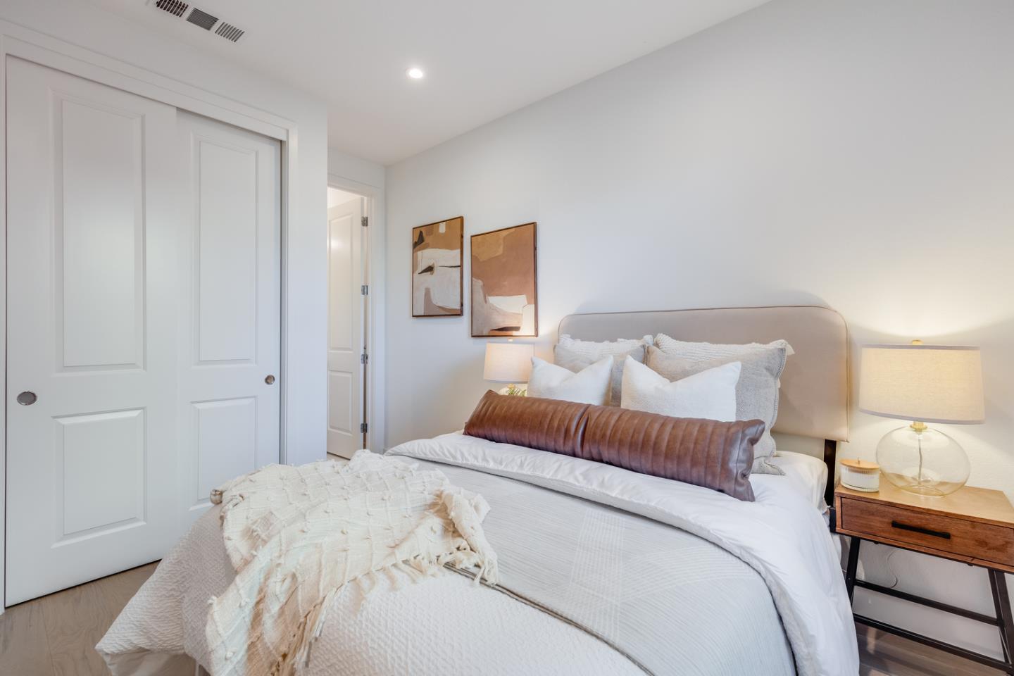 309 Marquetta Circle Mountain View, CA 94043 - Photo 24 of 34 a bedroom with a bed and a painting