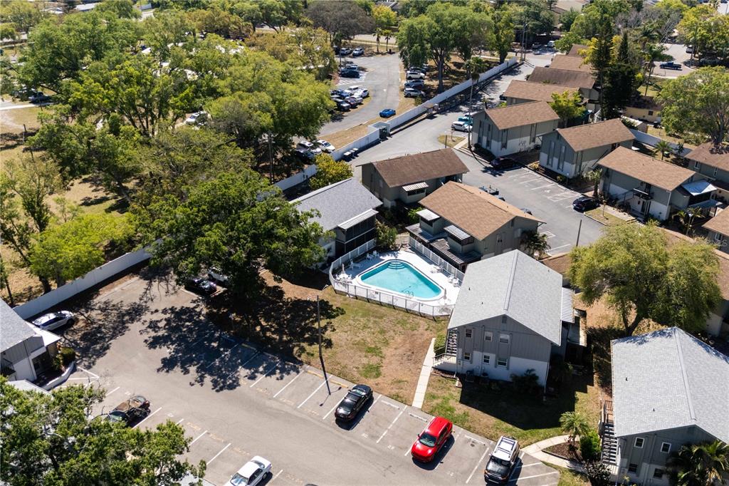 1960 Union Street, Unit 28 Clearwater, FL 33763 - Photo 20 of 23 an aerial view of a house with outdoor space