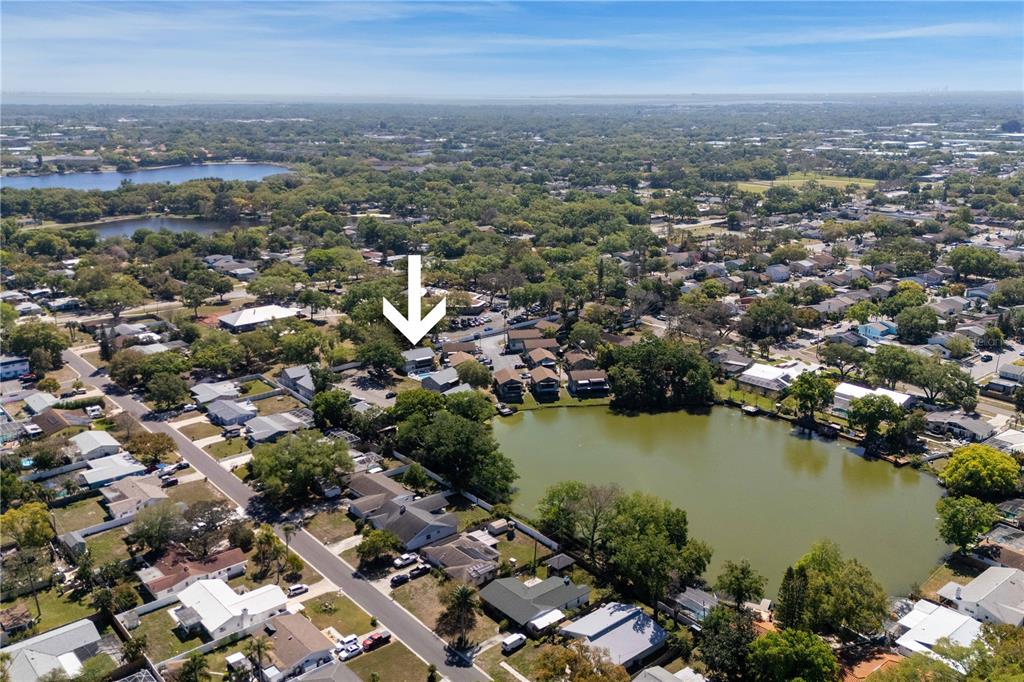 1960 Union Street, Unit 28 Clearwater, FL 33763 - Photo 22 of 23 an aerial view of ocean and residential houses with outdoor space