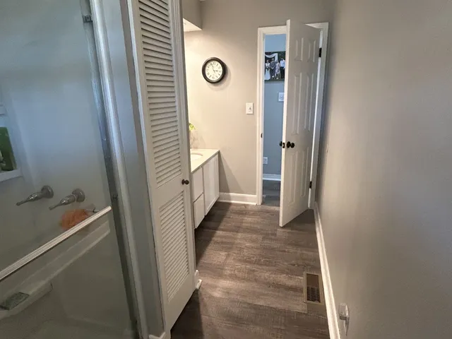 wooden floor in an empty room