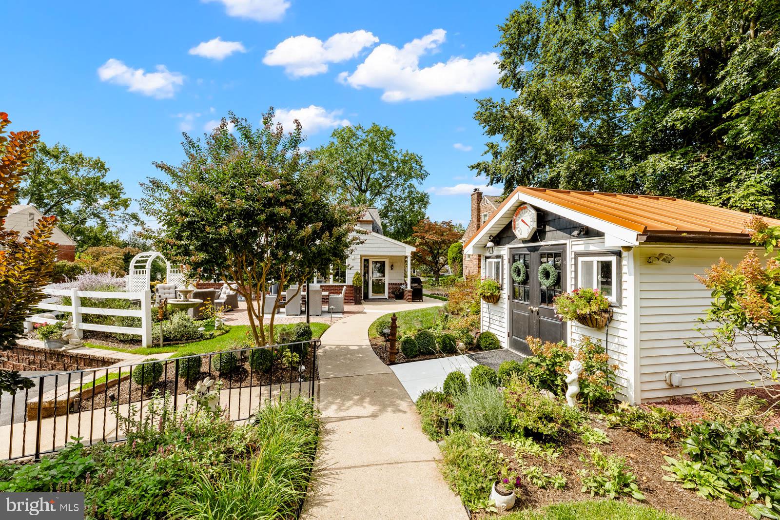 517 Georgian Road Glenside, PA 19038 - Photo 58 of 80 Charming garden path to cozy retreats.
